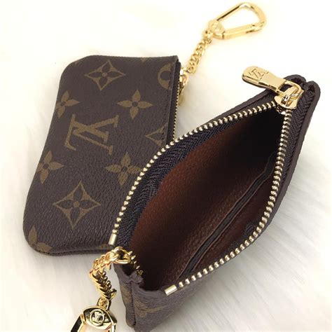 lv keychain card holder|louis vuitton coin pouch keychain.